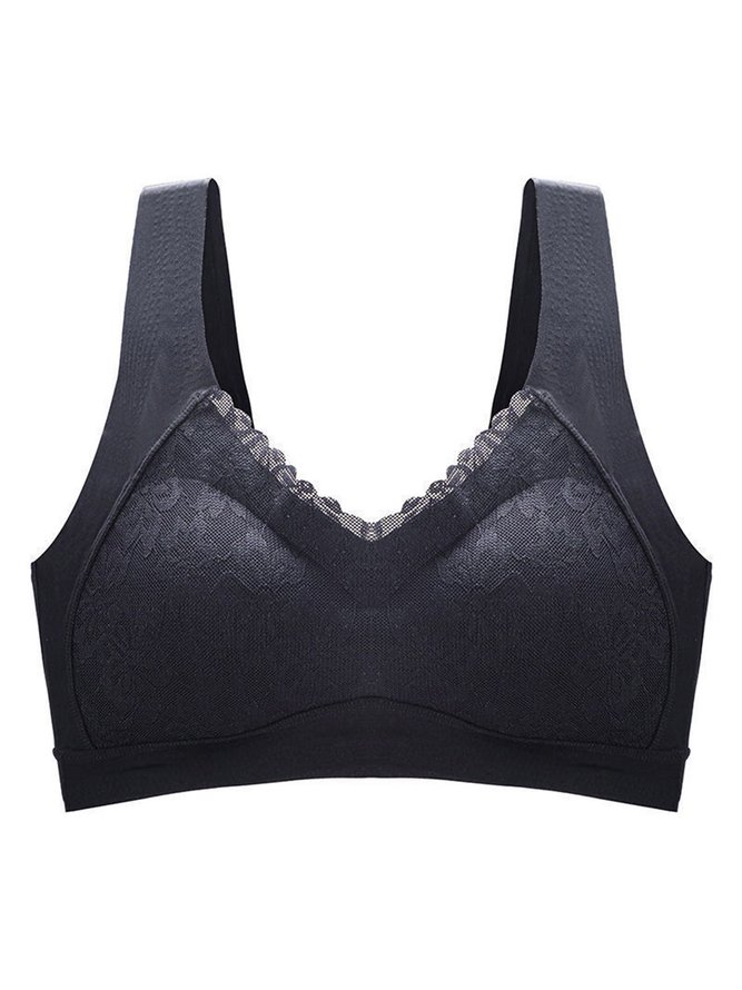 Lace Push Up Adjustable Wireless Bra