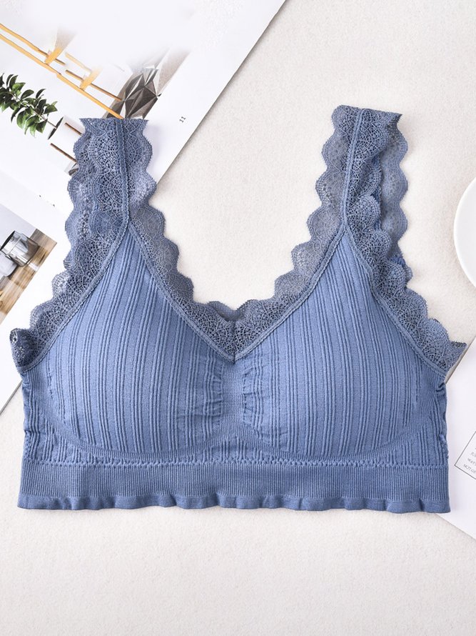 Lace Edge High Stretch Breathable Seamless Tank Top Underwear