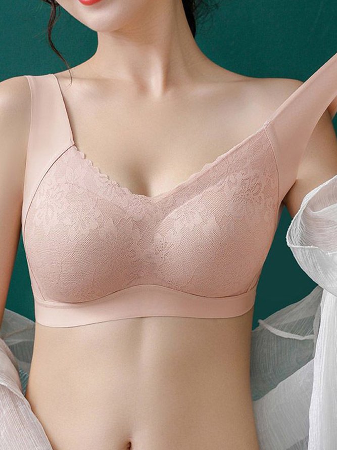 Lace Push Up Adjustable Wireless Bra