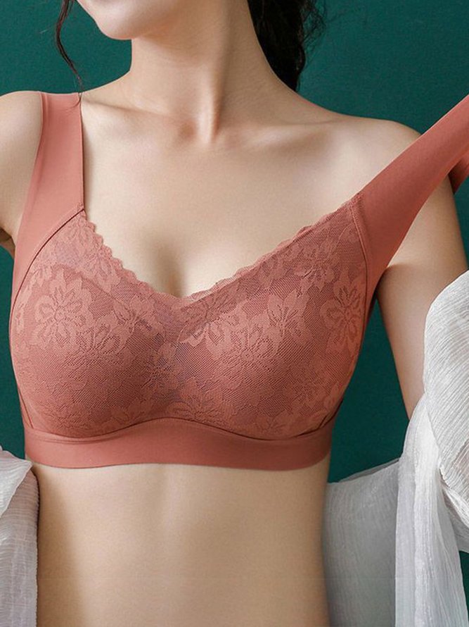 Lace Push Up Adjustable Wireless Bra