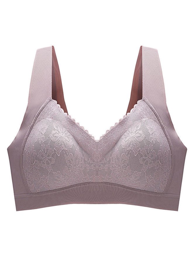 Lace Push Up Adjustable Wireless Bra