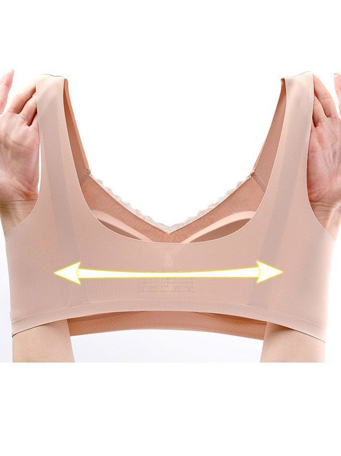 Lace Push Up Adjustable Wireless Bra