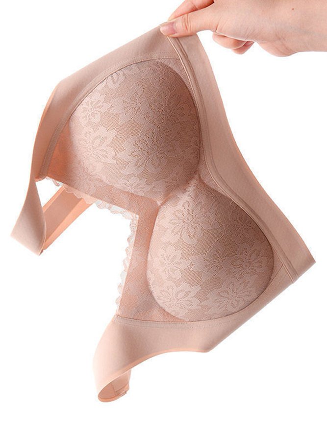 Lace Push Up Adjustable Wireless Bra