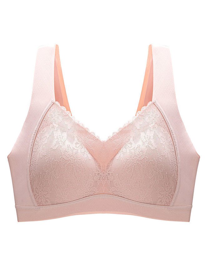 Lace Push Up Adjustable Wireless Bra