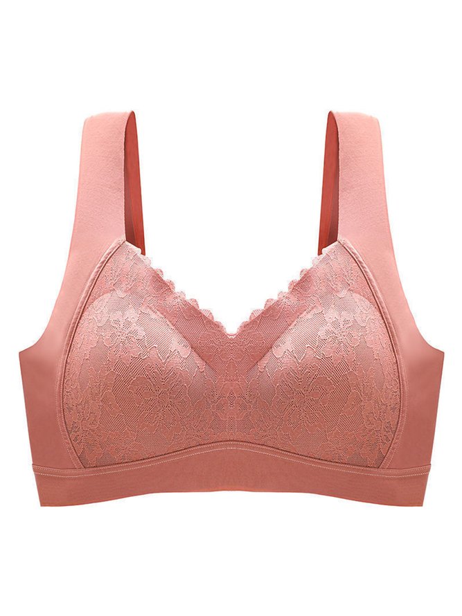 Lace Push Up Adjustable Wireless Bra