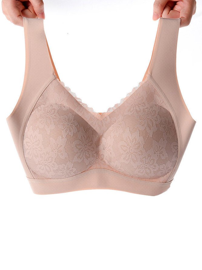 Lace Push Up Adjustable Wireless Bra
