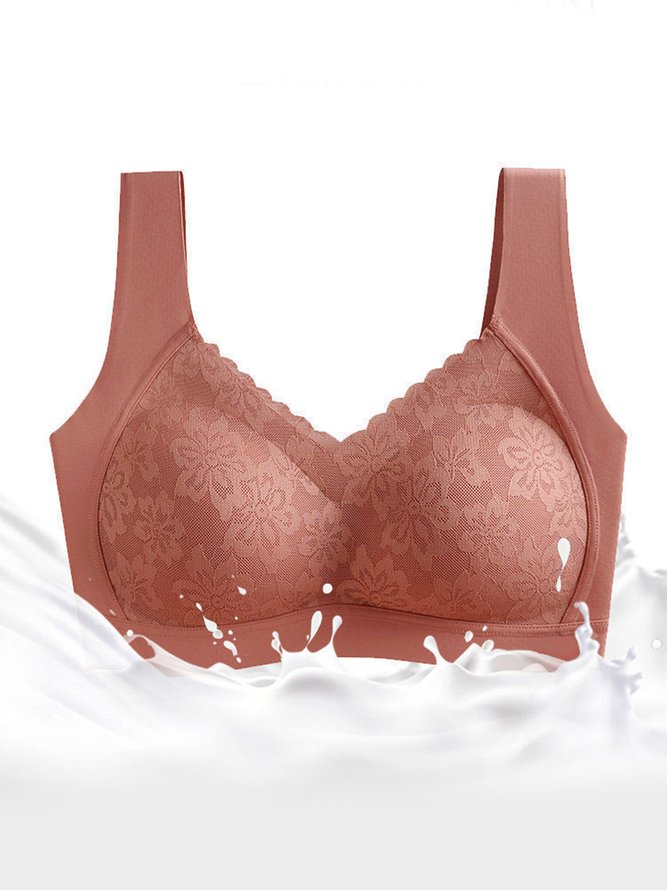 Lace Push Up Adjustable Wireless Bra