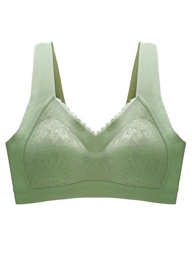 Lace Push Up Adjustable Wireless Bra