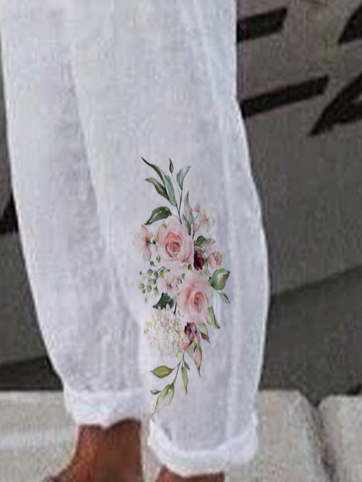 Women's Loose Casual Baggy Linen & Cotton Pant
