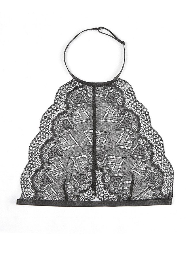 Valentine's Day Sexy Lace See-Through Halter Neck Underwear