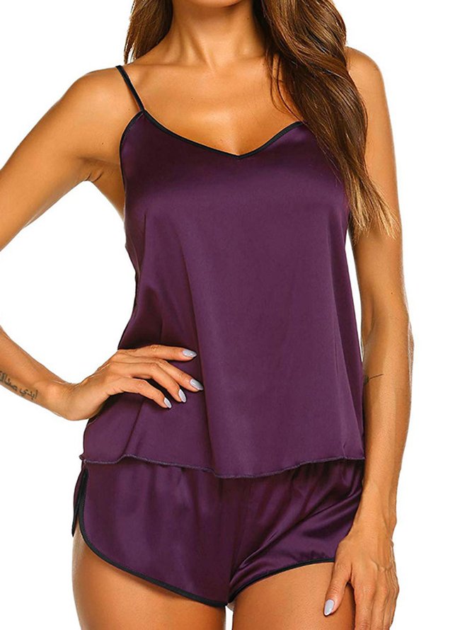 Sexy Camisole Shorts Pajamas Casual Homewear Set