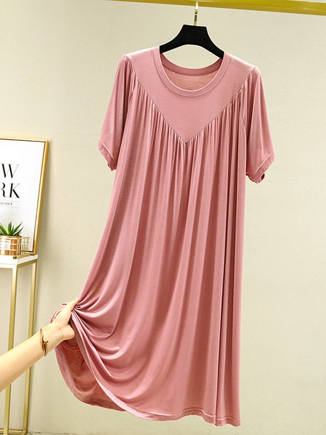 Soft and Comfortable Modal Loose Short Sleeve Nightdress