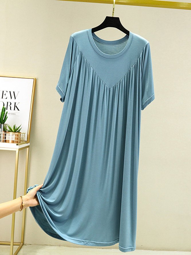 Soft and Comfortable Modal Loose Short Sleeve Nightdress