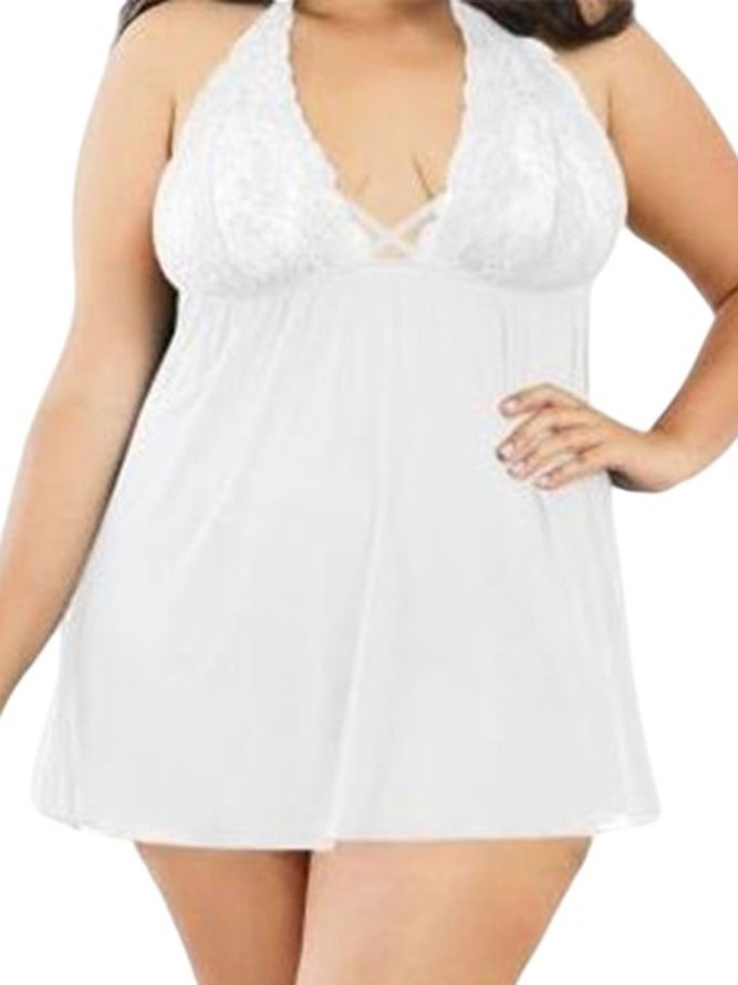 Backless Lace Pajamas Sexy Set