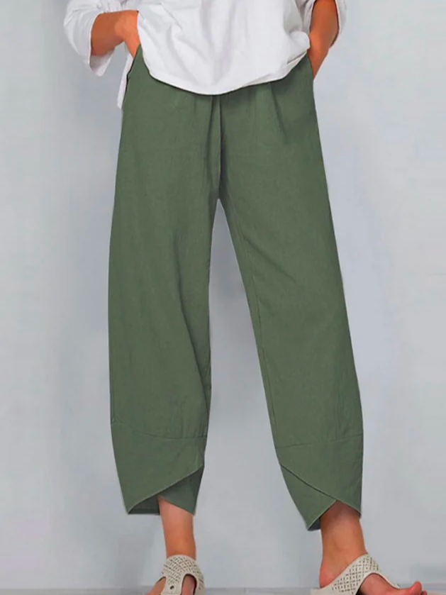 JFN Solid Casual Pants