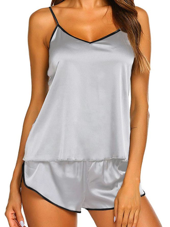 Sexy Camisole Shorts Pajamas Casual Homewear Set