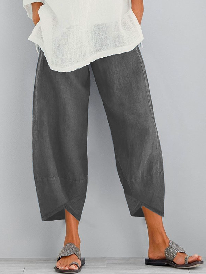 JFN Solid Casual Pants