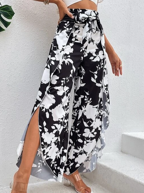 Loose Vacation Floral Pants