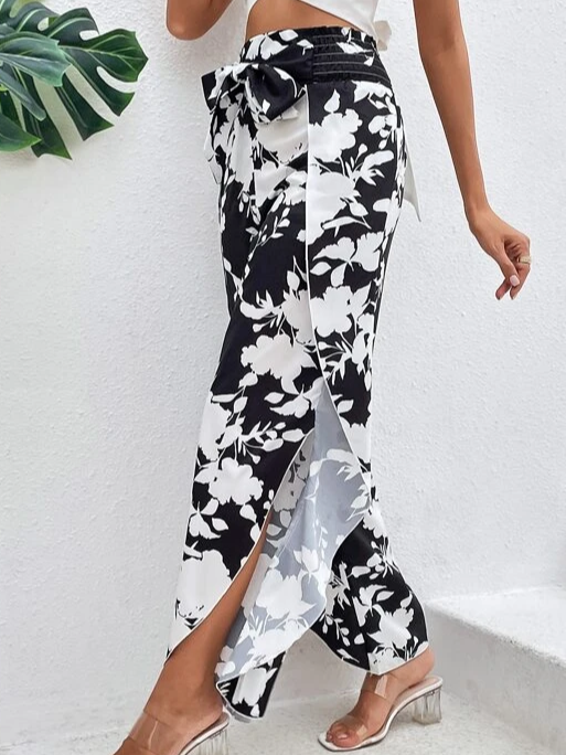 Loose Vacation Floral Pants