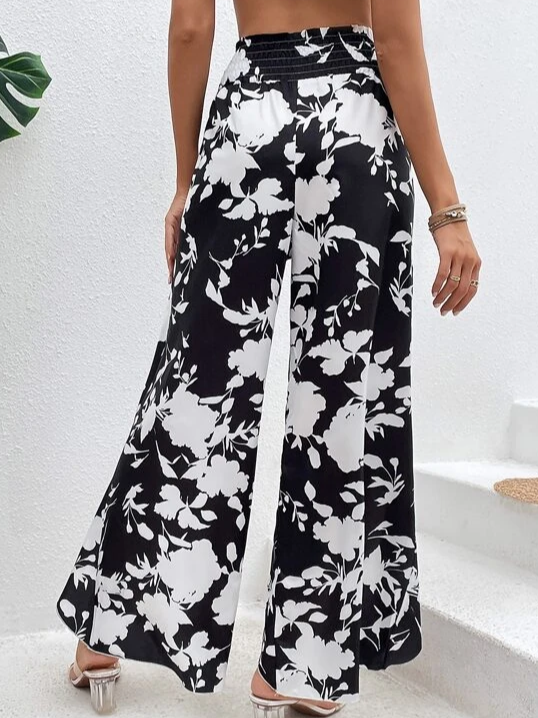 Loose Vacation Floral Pants