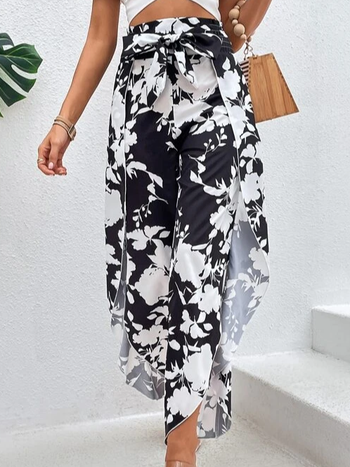 Loose Vacation Floral Pants