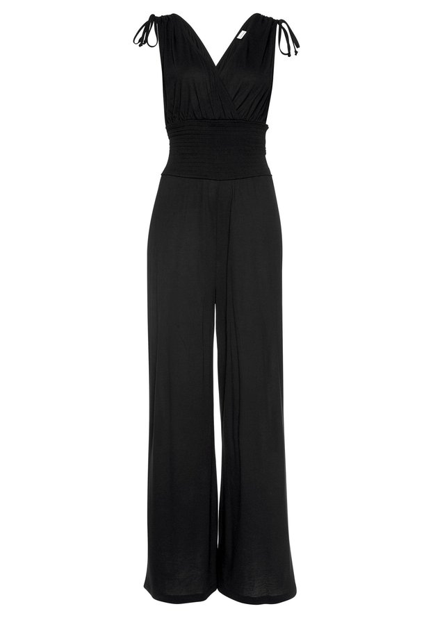 Cross Neck Loose Casual Plain Summer Jumpsuit