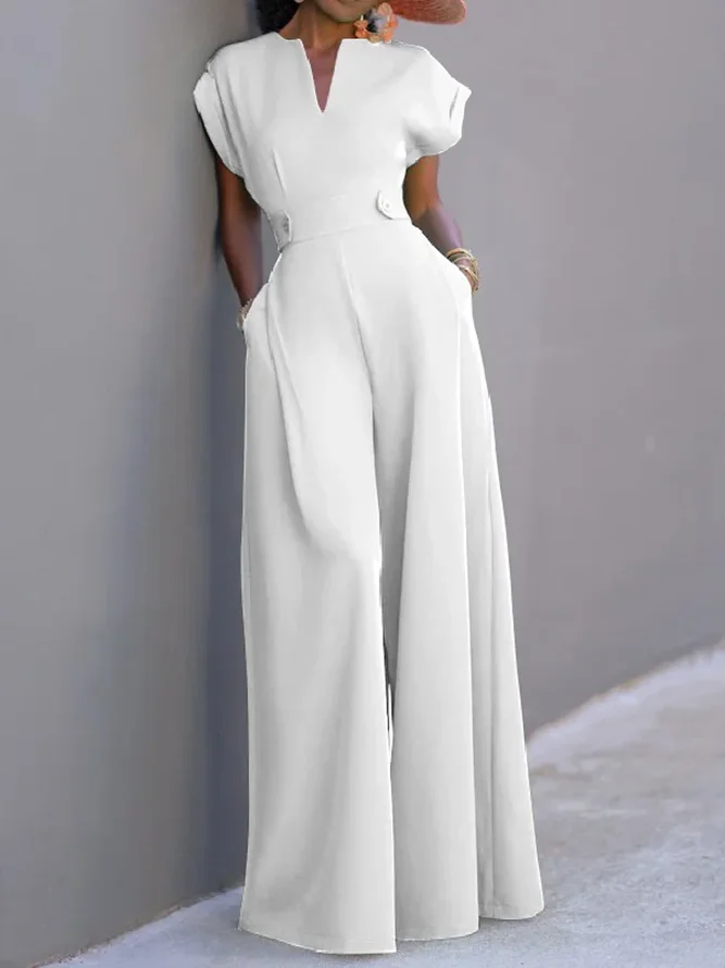 Notched Knitted Urban Jumpsuit