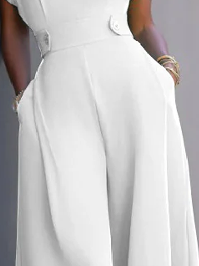 Notched Knitted Urban Jumpsuit