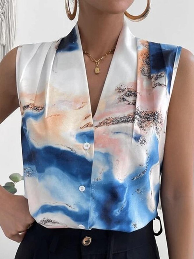 Regular Fit Simple Ombre Blouse