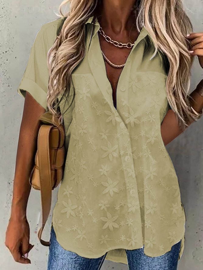 Summer Lace Casual Lace Loose Blouse