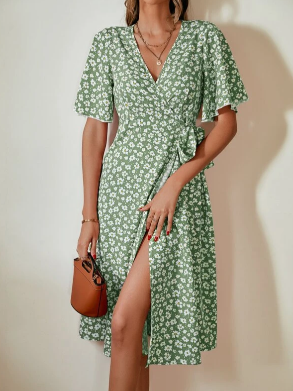 Floral Loose Vacation Dress