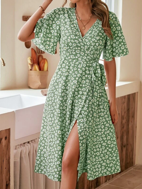 Floral Loose Vacation Dress