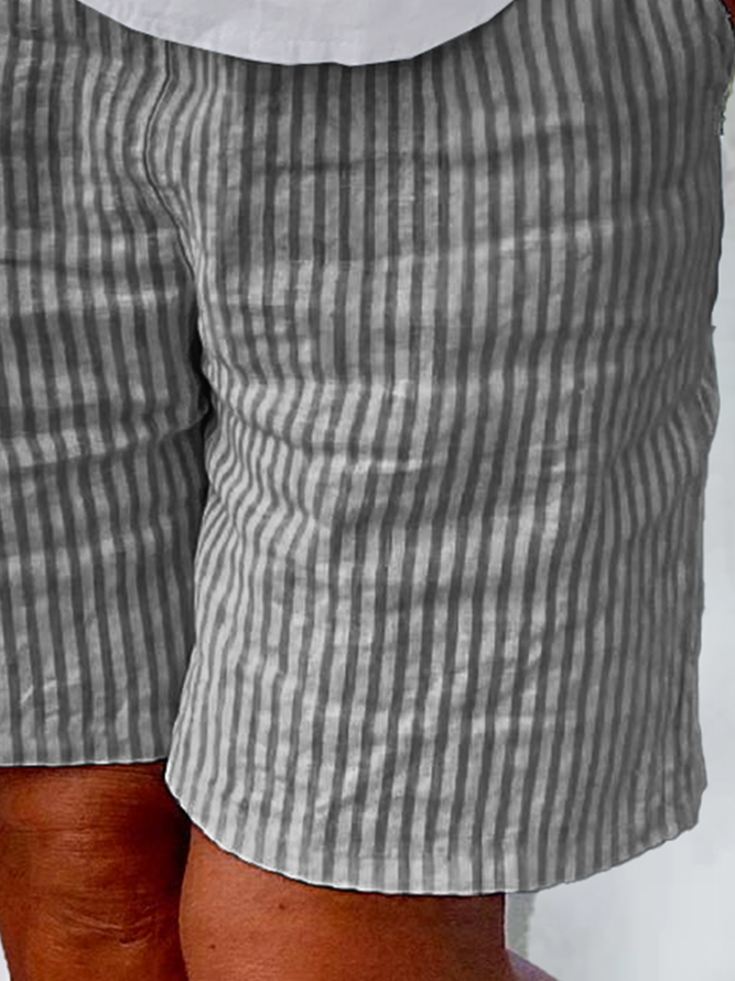 Polyester Classical Geometry Shorts