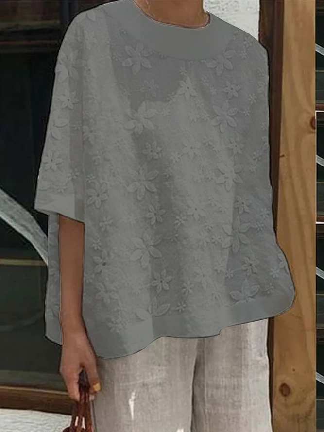 Lace Casual Loose Comfort Top