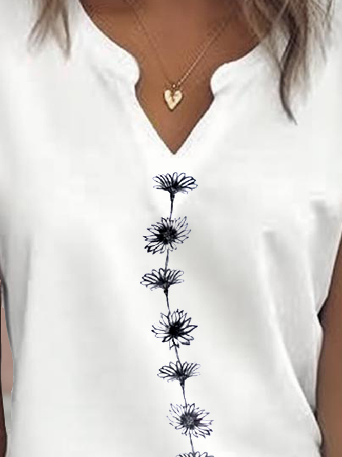Casual Floral Loose T-Shirt