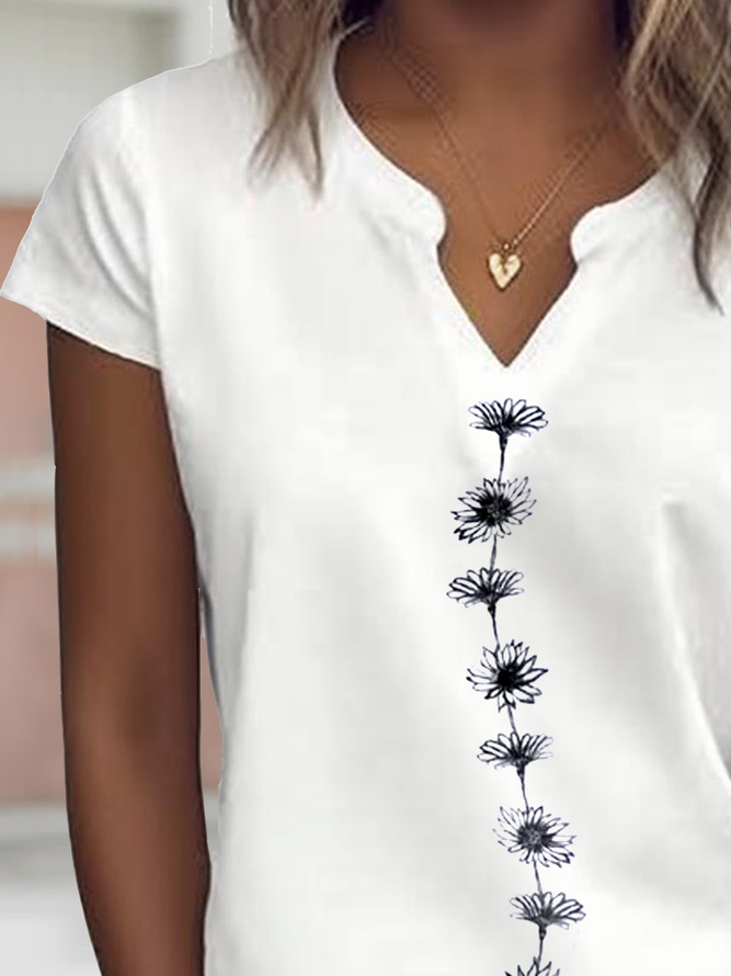 Casual Floral Loose T-Shirt