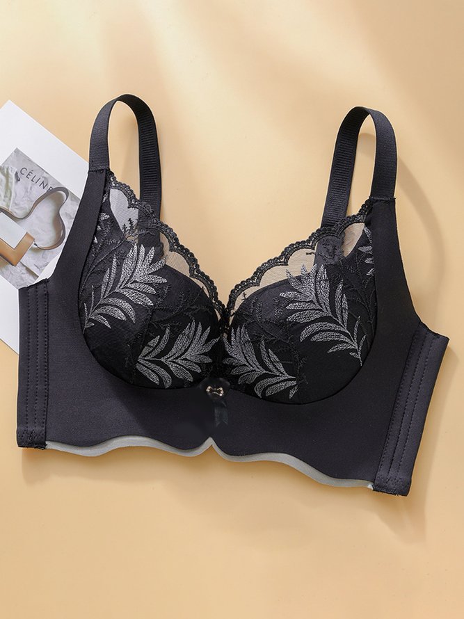 Lace Push Up Adjustable Wireless Bra
