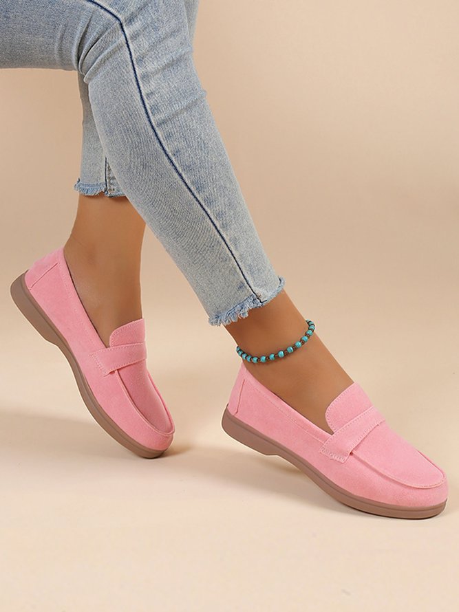 Casual Minimalist Slip On Loafers