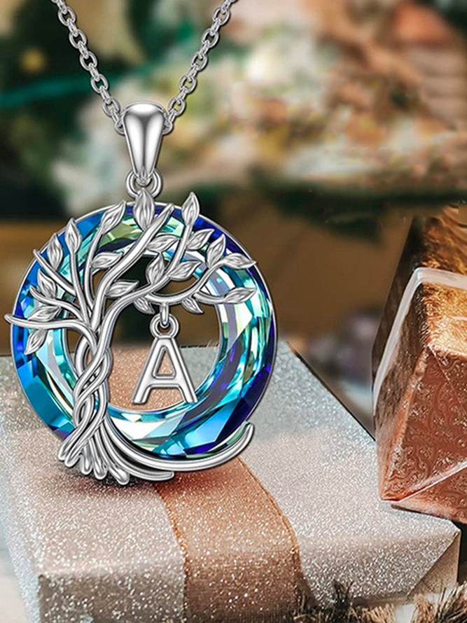Life Tree Letters Necklace