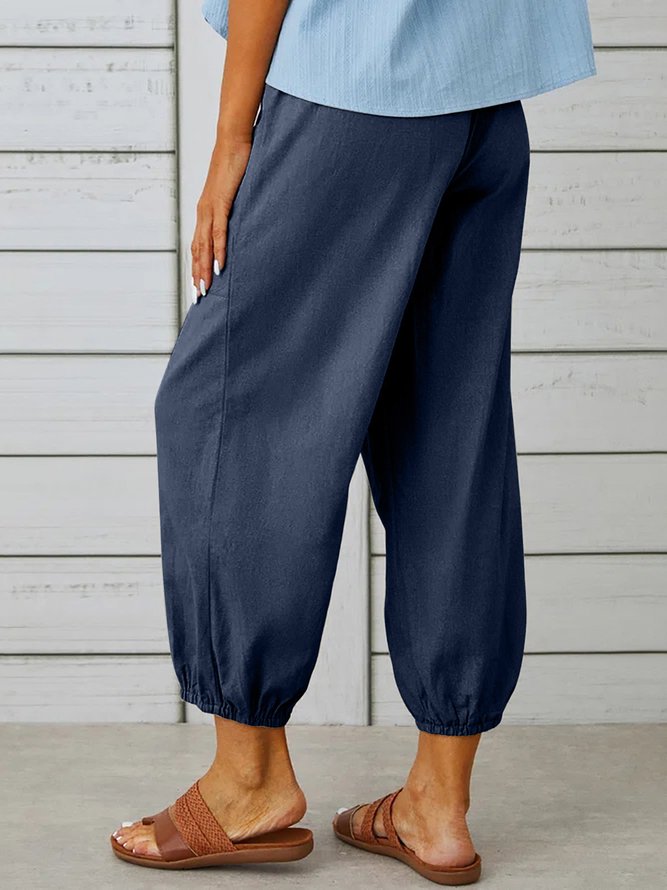 Women's Breathable Loose Comfortable Elastic Waist  Pants