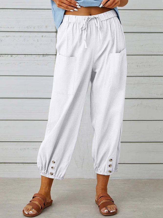 Women's Breathable Loose Comfortable Elastic Waist  Pants