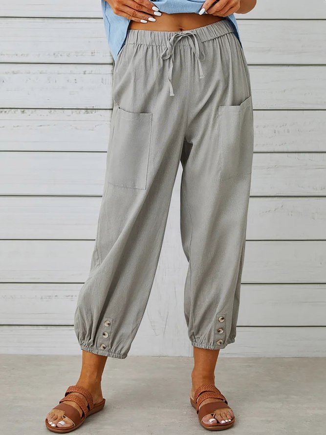 Women's Breathable Loose Comfortable Elastic Waist  Pants