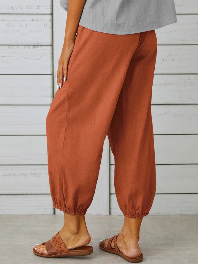 Women's Breathable Loose Comfortable Elastic Waist  Pants