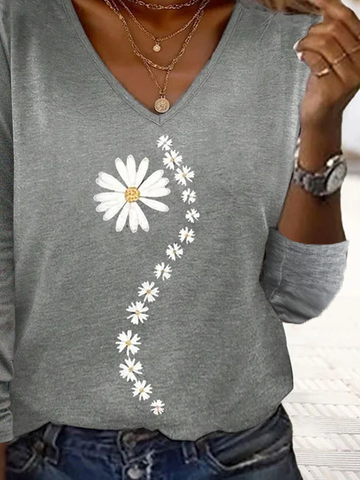 Plus Size Loose Casual Jersey T-Shirt