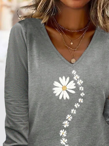 Plus Size Loose Casual Jersey T-Shirt
