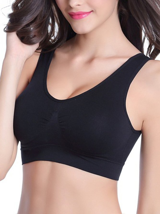 Breathable Comfort High Elasticity Seamless Tank Style Sports  Bra & Bralette