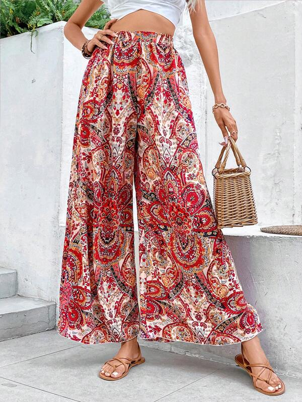 Loose Ethnic Casual Pants