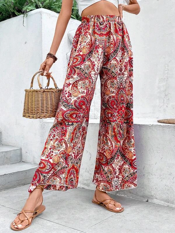 Loose Ethnic Casual Pants