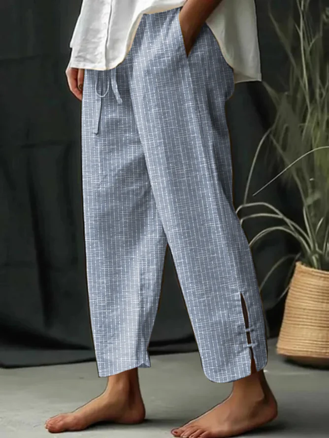 Loose Casual Striped Pants