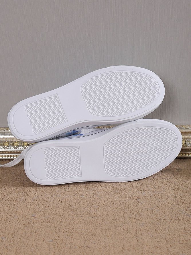 JFN Fashion Floral Ultralight Breathable Sports Canvas Shoes